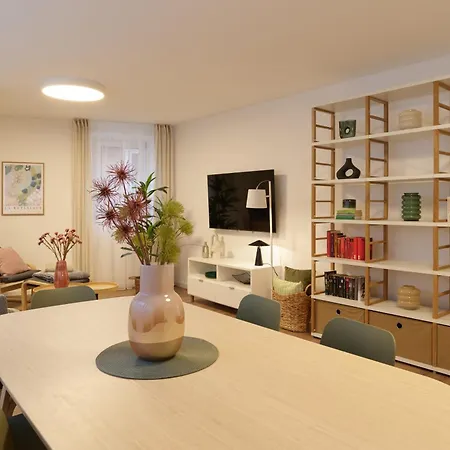 Bg Living & Hosting - Hochwertige Im Zentrum Von - 3 Gaeste, Wlan & Waschmaschine شقة